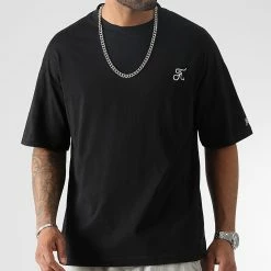 Meilleure vente 💯 Lot de 2 Tee 👕 Shirts Oversize Large Avec Broderie 1063 Noir Et Blanc de Final Club 🧨 -Final Club Soldes final club 333915 FINAL 1063 20221104T152923 03