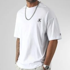 Meilleure vente 💯 Lot de 2 Tee 👕 Shirts Oversize Large Avec Broderie 1063 Noir Et Blanc de Final Club 🧨 -Final Club Soldes final club 333915 FINAL 1063 20221104T152925 04