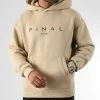Grosses soldes ✔️ Sweat Capuche Large Avec Broderie 1073 Beige de Final Club 😀 -Final Club Soldes final club 336874 FINAL 1073 20221028T153733 01
